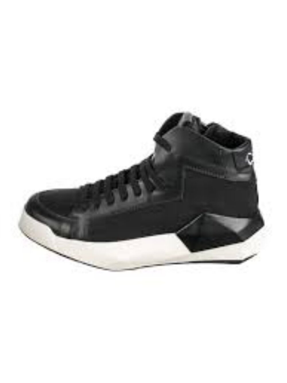 22- NIB CINZIA ARAIA BLACK CALF LEATHER LOW TOP SNEAKERS - MADE IN ITALY - Picture 4 of 9